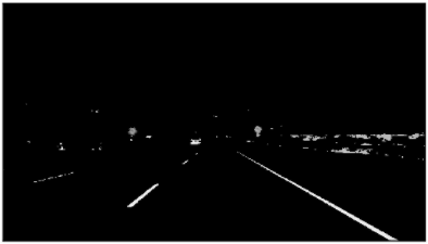 Car lanes with grayscale filter
