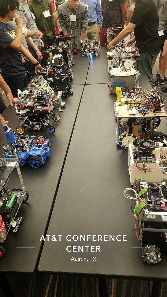 Region 5 competition robots lineup